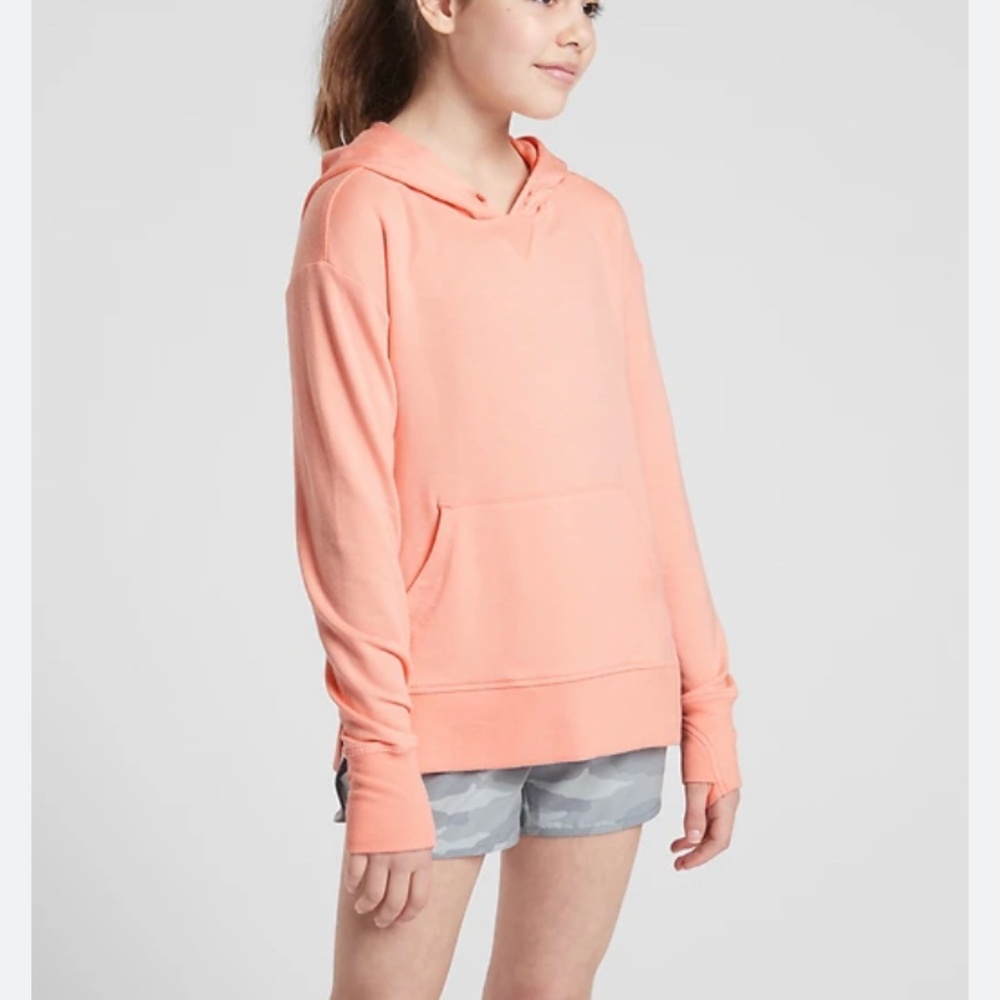 Athleta girl pick up the pace pink hoodie